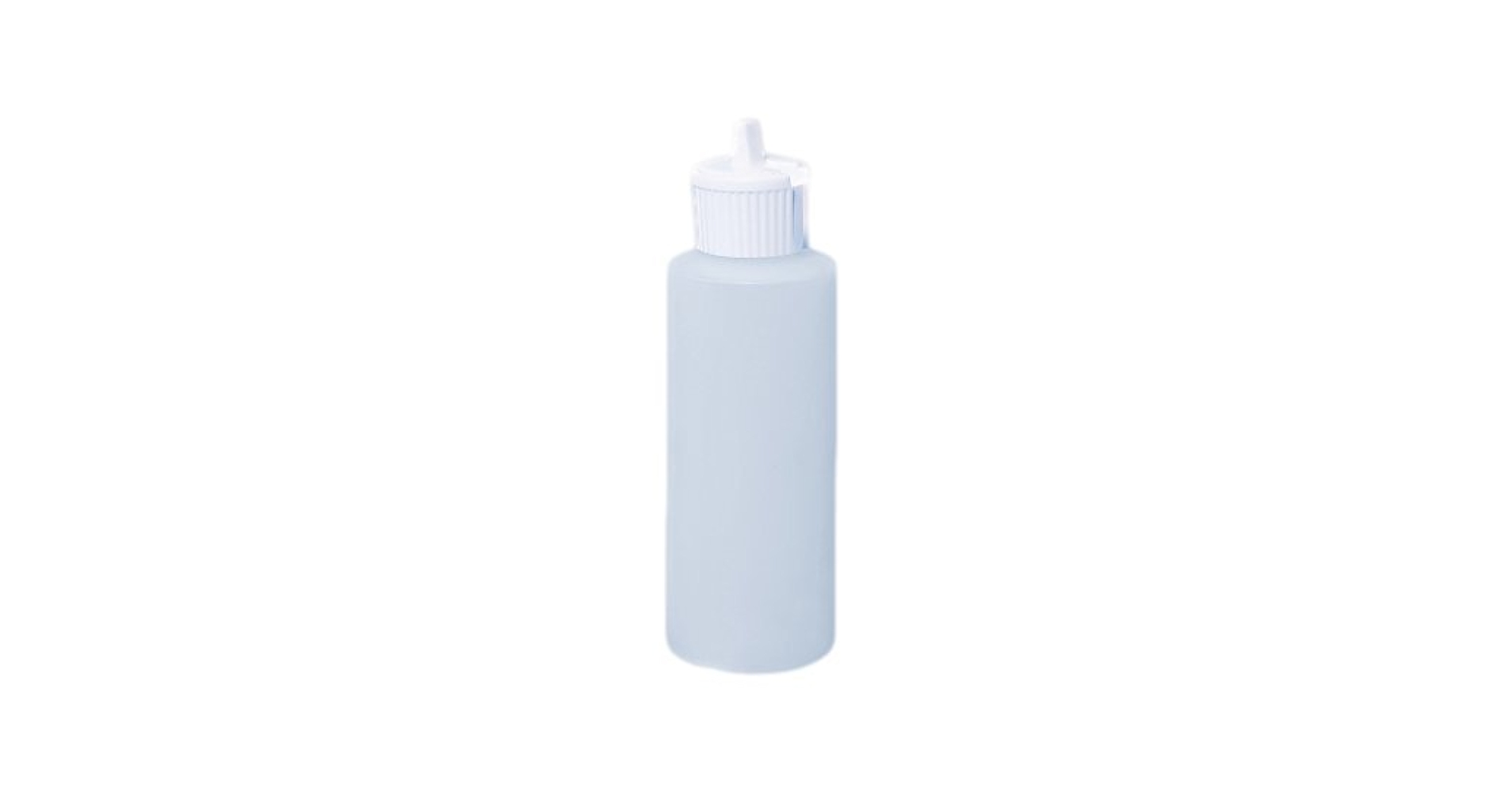 DETO×4bottles 4 oz White HDPE Powder Style Bottles w/ White Twist Top